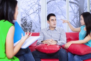 Psychologist giving solutions to patients